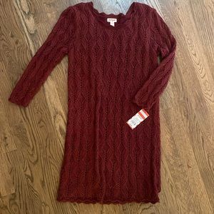 Maroon Dress Girls XL